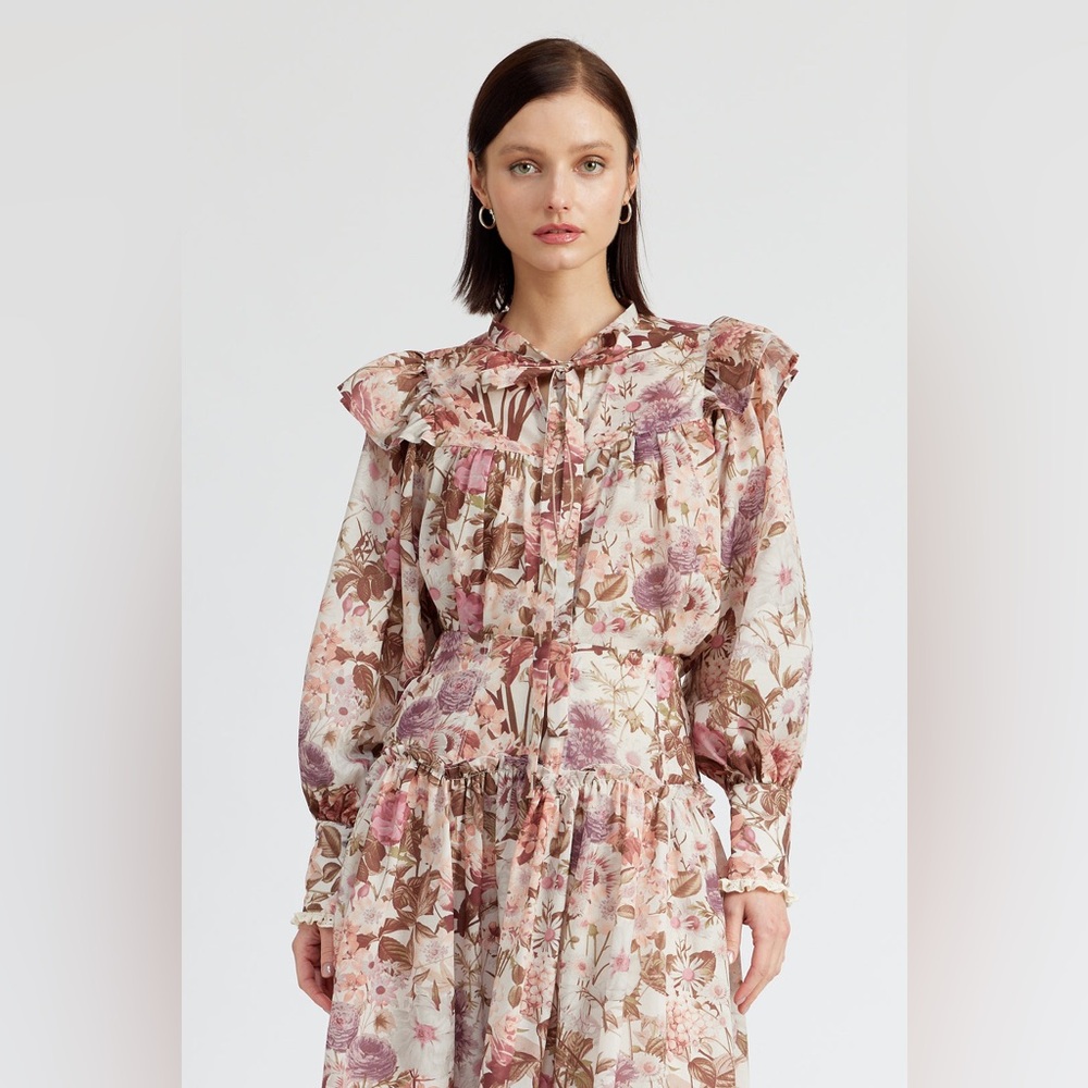 En Saison Amoret Blouse Long Sleeve M